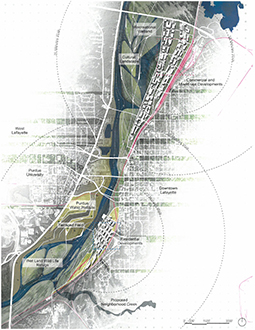 Natural Water as Cultural Water / A 30 Year Plan for Wabash River Corridor in Lafayette